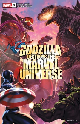 Godzilla Destroys the Marvel Universe